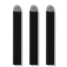 Pack of 30 Extremely Thin 0.18 mm Nano Blades Microblading Needles for Semi-Permanent Makeup Eyebrow Tattoo Microblade 3D Embroidery Blade (30 Pieces 12U)