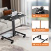 Elevon Small Mobile Rolling Standing Desk - Overbed Table, Teacher