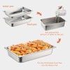 Tioncy 2 Pack Full Size Hotel Pans with Perforated Steam