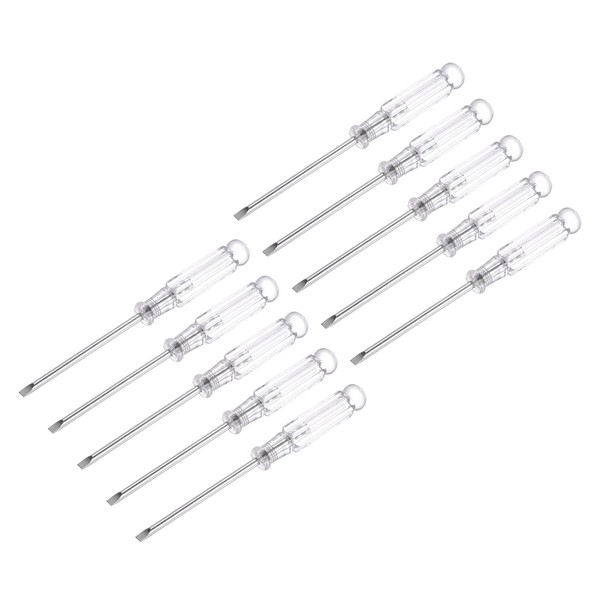 sourcing map Mini Slotted Screwdriver, 3.0 mm Flat Head with