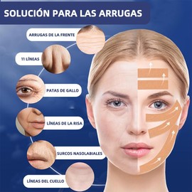 2 Pieza Cinta lifting facial, 2.5*10M Parches de Antiarrugas(Tono de Piel)