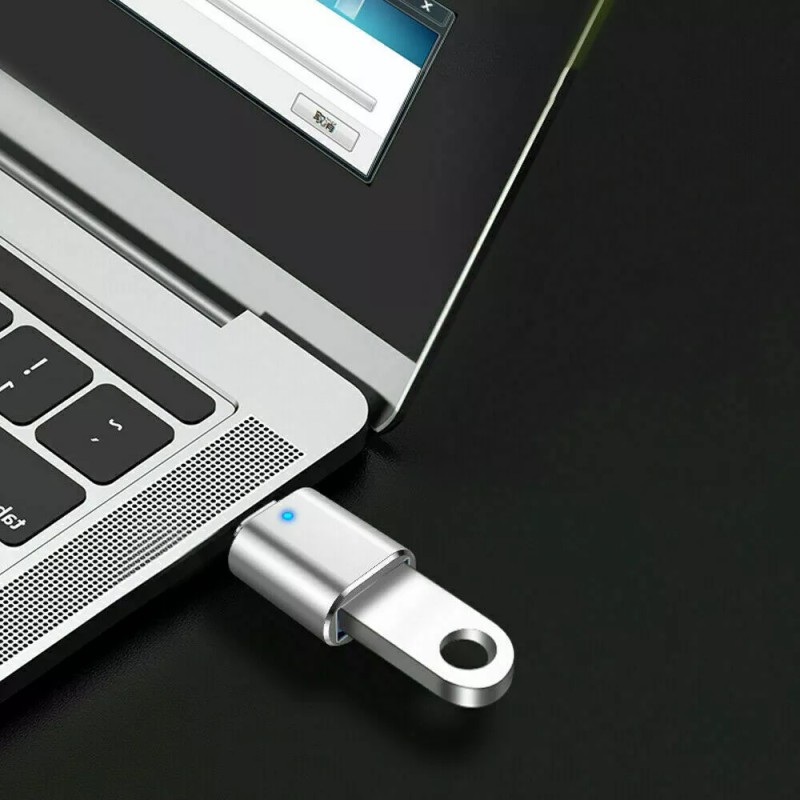 Ameribox LED USB-C 3.1 Male to USB A Female Adapter