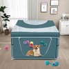 Dog Kitten Playpen with Cover, 42x42 x25.5 Puppy Playpen for