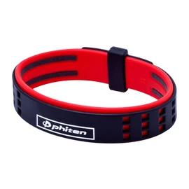Phiten RAKUWA Bracelet, Bracelet, S, DUO Type, Black/Red, 6.7 inches (17 cm)
