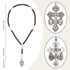Rosary Beads Catholic for Women Men,Pardon Crucifix with St Benedict and Milagrosa Medal,Cruz Del Perdon Catolica,Crucifijo Del Perdon,Rosarios Catolicos Regalos Cristianos Para Hombre y Mujer