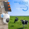 OJO 4G Cámara Vigilancia Exterior SIM Solar Inalámbricos 8MP Cámara