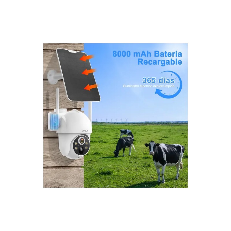 OJO 4G Cámara Vigilancia Exterior SIM Solar Inalámbricos 8MP Cámara