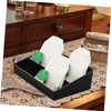 ABOOFAN Tea Bag Storage Organizer 3 Compartments Food-Grade Coffee Box