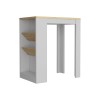 Kenton Kitchen Island with Two Bottle Organizer and Shelf Practical