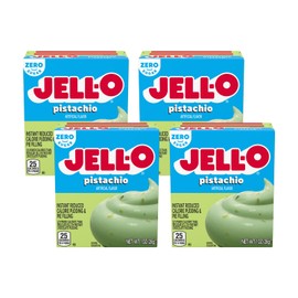 Jell-O Pistachio Flavor Sugar Free Pudding & Pie Filling (4-Pack)