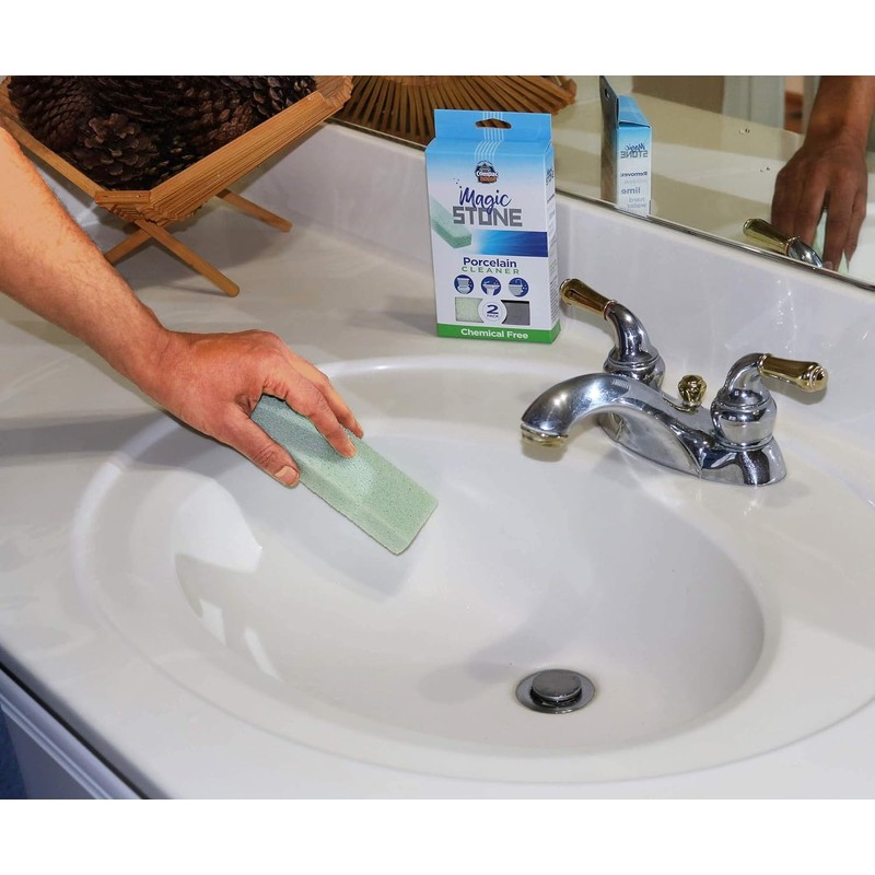 Compac's Magic-Stone Porcelain Cleaning Stick - Toilet Bowl Cleaner, Advanced