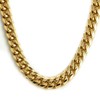 ZSLLZM Mens Miami Cuban Link Chain 14k Real Gold Plated