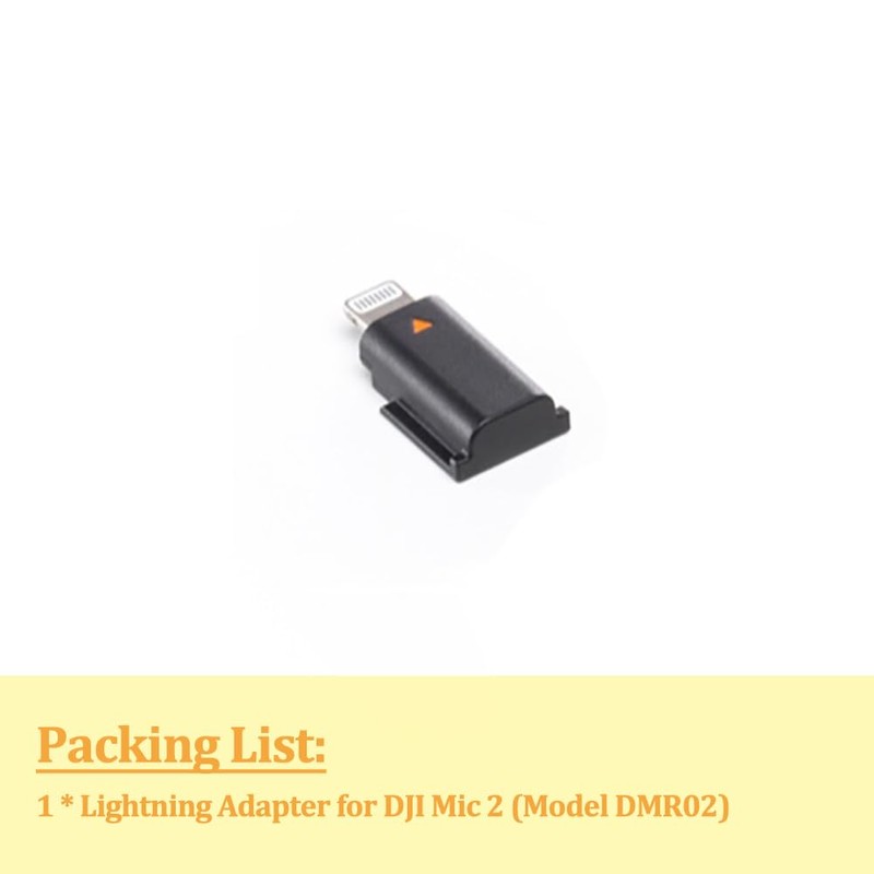 iMusk Original OEM Lightning Adapter for DJI Mic 2 Receiver