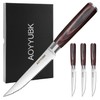 AOYYUBK Steak Knives Set of 4, 4.5 Inch Kitchen Steak