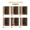 90 Degree Barn Door Lock Latch Keyless Combination Heavy-Duty Weather-Resistant