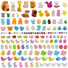 Longbitzen 150Pcs Mini Resin Animals, Miniature Resin Animals Figures for Fairy Garden Accessories Decor, Micro Landscape Aquarium Party Decor, DIY Dollhouse Hide Craft Ornaments