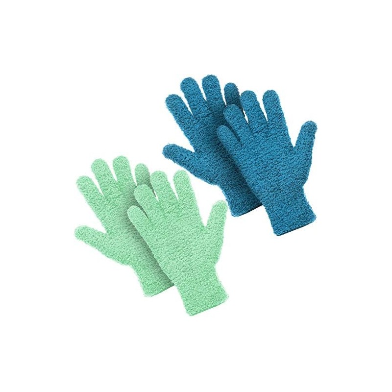 Patelai 2 Pairs Microfiber Gloves for plants Dusting Cleaning Glove