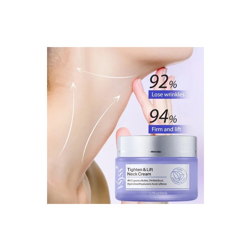 Vsyss Crema Cuello Reafirmante Tensor Antiarrugas Piel Todo Tipo Día