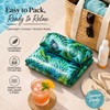 Inflatable Pool Float Lounger for Adults – Tropical Leaf PVC