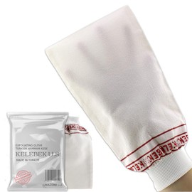 Kelebek Premium Natural Exfoliating Gloves, Turkish Hammam Kese, Original Exfoliating Mitt, Body Scrub for Men and Women