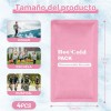 4 Compresa De Gel Frío Calor Terapia Reutilizable 23x13cm