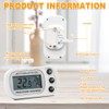 SGZIOO 4 PCS Fridge Thermometer Digital, Freezer Thermometer with LCD
