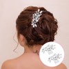 Nogeqi 2PCS Bridal Hair Comb with Crystals Rhinestone Bridal Hair
