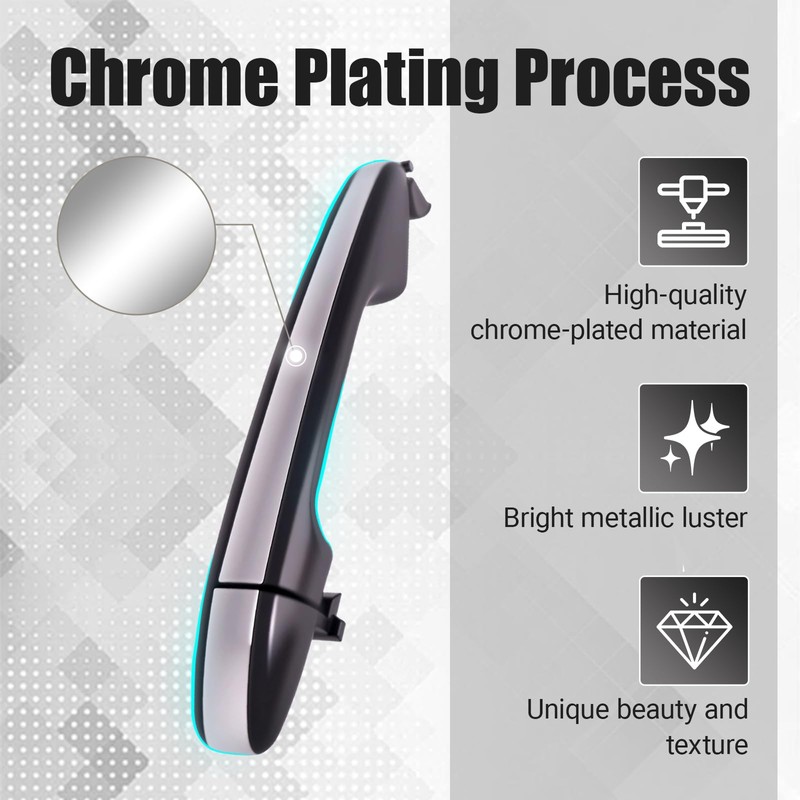 atsuch Rear Left Chrome Exterior Door Handle Compatible with Toyota