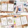 Bullet Dotted Journal Spiral Notebook, 300 Pages Leather Notebooks with