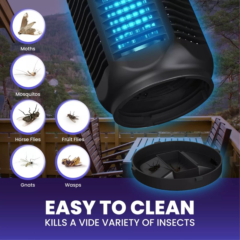 LiBa Electric Bug Zapper - Powerful 4000V Grid, Indoor &