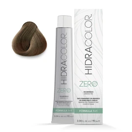 HIDRACOLOR - Tinte Permanente para Cabello Zero Color 7 Rubio 90 ml, sin Amoniáco, Cubre Canas, con Miel y Aloe Vera, Gran Duración y Humectación, Coloración Cabello, Aporta Sedosidad y Brillo