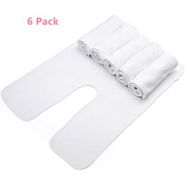 DEAYOU Paquete de 6 toallas faciales para esteticistas, toallas de spa en forma de U para faciales, toallas faciales de microfibra suave para vapor de spa, peluqueros, salones de belleza, cuidado de
