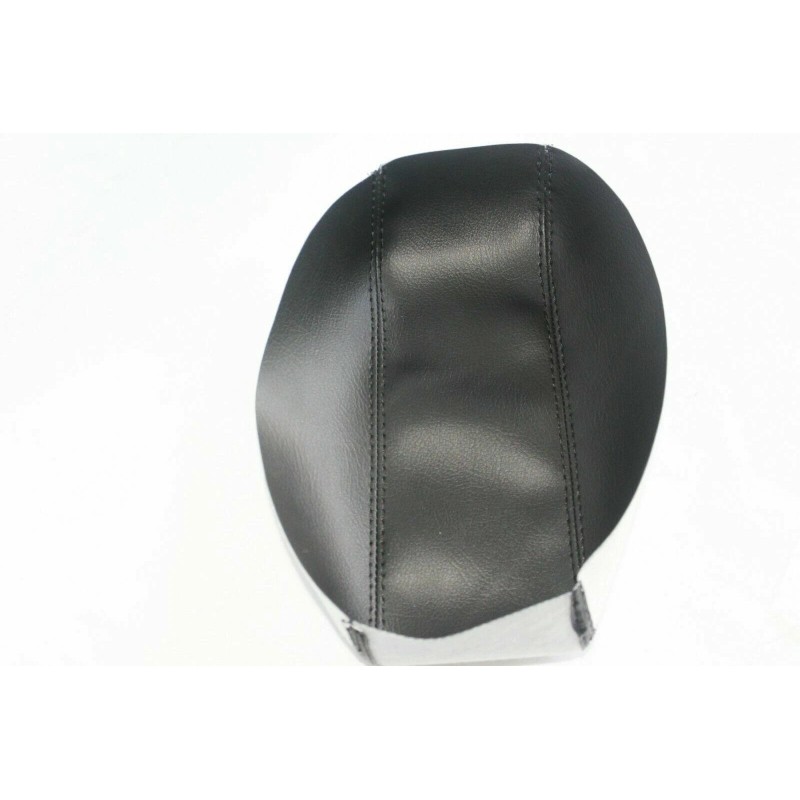 Kar Designers Black Real Leather Center Console Lid Cover For