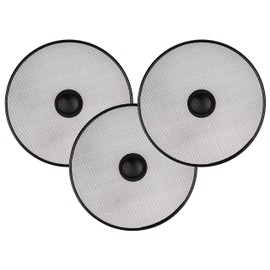 Frying Pan Splatter Shield - Set of 3: 10" - Stove Oil Splash Guard - Stainless Anti Grease Mesh Screen - Fry Cover Protectors