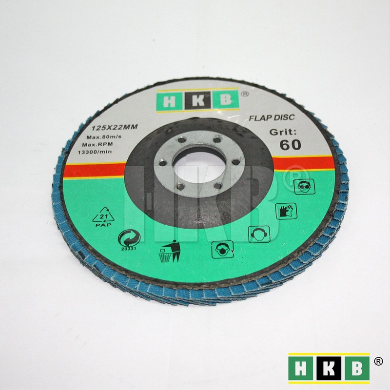 HKB ® Pack of 8 Flap Sanding Discs 2x Grit