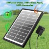 AISITIN 10W Solar Fountain Pump with 16 Nozzles, 4400mAh Battery