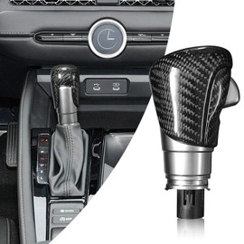 BLAKAYA Compatible with Carbon Fiber Gear Shift Knob Head Cover Automotive Shift Lever Modified Decoration for Honda Accord 2018-2023 (Black)