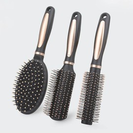 Soft combing hairbrush 1P cushion comb roll comb flat comb - 01 oval cushion comb / 소프트한 빗질 헤어브러쉬 1P 쿠션빗 롤빗 납작빗 - 01타원형쿠션빗