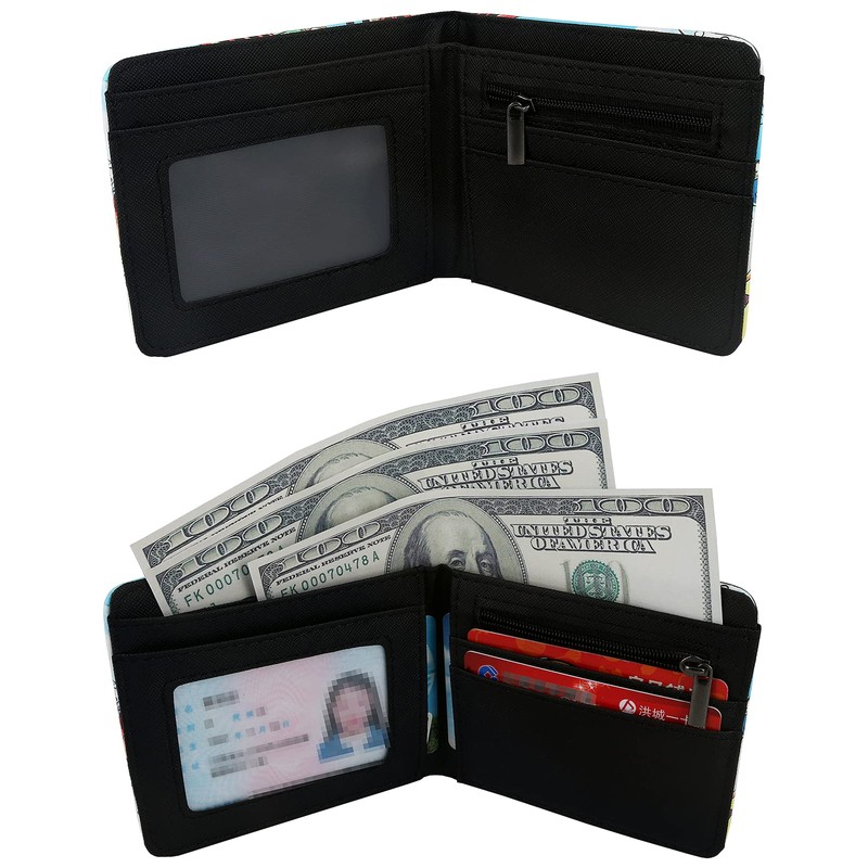 Roffatide Anime Wallets for Naruto Akatsuki Red Cloud Uzumaki Naruto