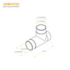 POWERTEC 70180V 2-1/2-Inch Dust Collection T-Fitting, 1 PK