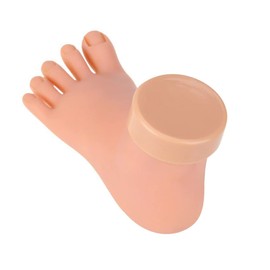 Baluue 1pc Plastic Foot Model Nail Art Practice Tool Real Skin Touch Lightweight Design Nail Enhancement Training Aid
