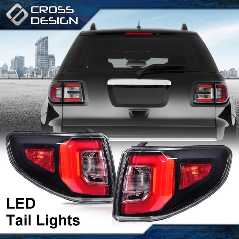 CROSSDESIGN Tail Lights Brake Lamps Fit For GMC 2013 2014-2016