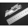 KUNSON Stainless Steel Keychain Utility Knife, Portable Pocket Retractable Box