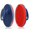 Innerneed Limpiador Corporal Magnético Silicona Cepillo Higiénico Ducha Color Rojo