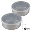 Shimomura Planning 42500 Storage Containers, Set of 2, Round, 3.9