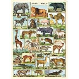 Cavallini & Co .Animal World    20" X 28" Decorative Paper /Poster/Wrap