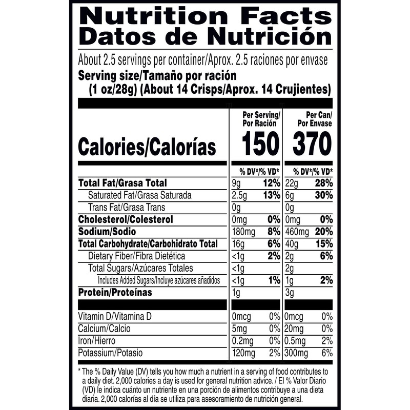 Pringles Potato Crisps Chips, Lunch Snacks, On-The-Go Snacks, Grab n'