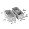 mDesign Fabric Storage Boxes – Fabric Box in Two Sizes
