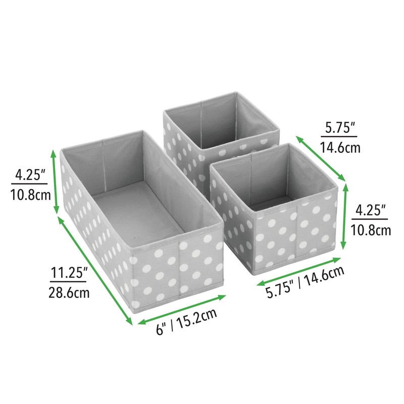 mDesign Fabric Storage Boxes – Fabric Box in Two Sizes