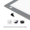 LitEnergy Portable A4 LED Copy Board Light Tracing Box, Silver